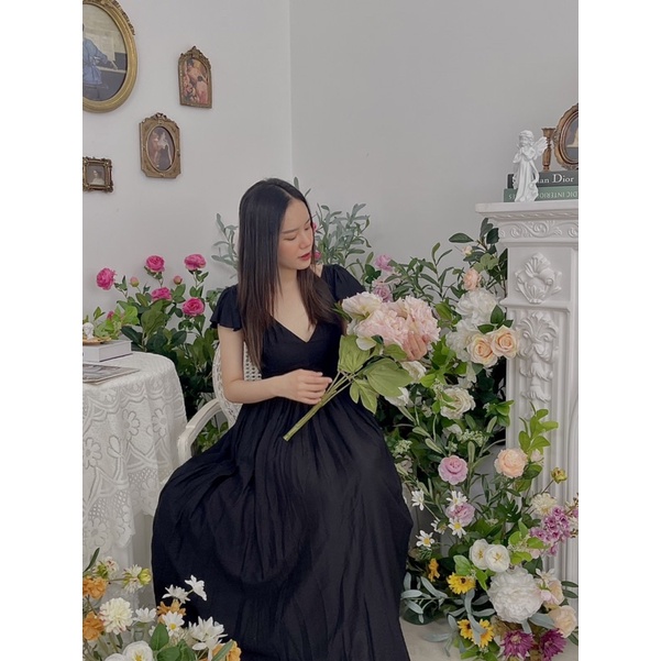 KT49 - ĐẦM MAXI TAY TIÊN LƯNG U