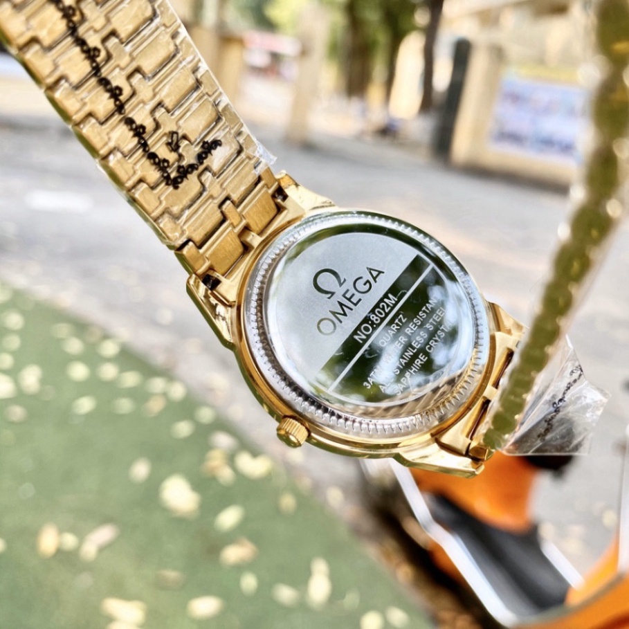 Đồng Hồ Nam omega Sapphire OM037 ĐEN Máy Pin Nhật Chống Xước Tuyệt Đối