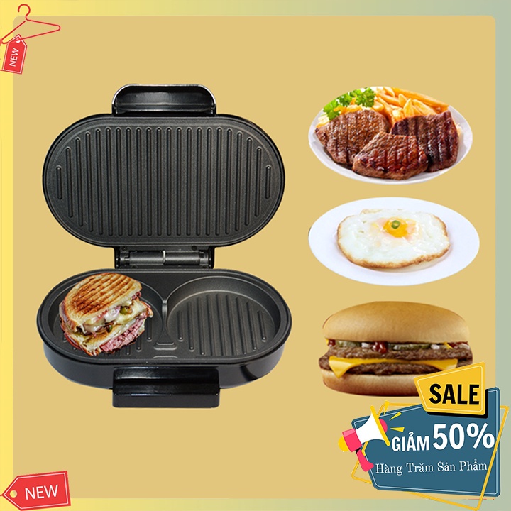 Máy Làm Bánh Hamburger Sandwich, Chảo Chiên Nướng Bánh Crepe, Nướng Bít Tết Bánh Mì Cho Bữa Sáng