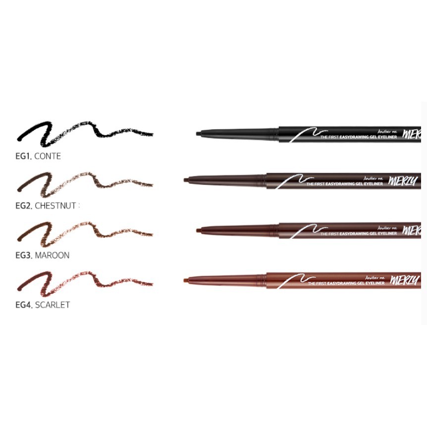 Chì Kẻ Mắt Chống Trôi Merzy Easydrawing Gel Eyeliner 0.14g