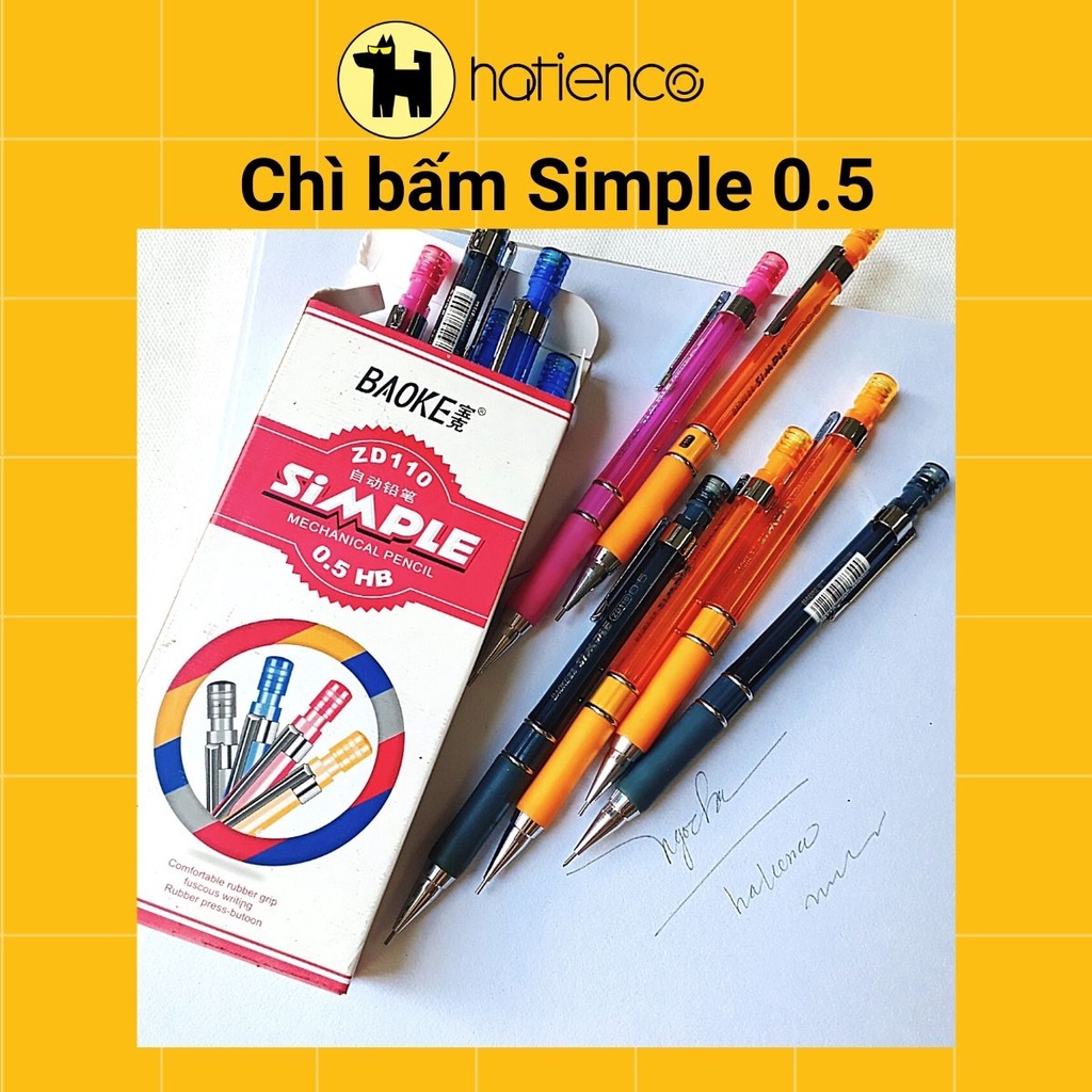 Bút chì ngòi, viết chì bấm Simple ngòi 0.5mm