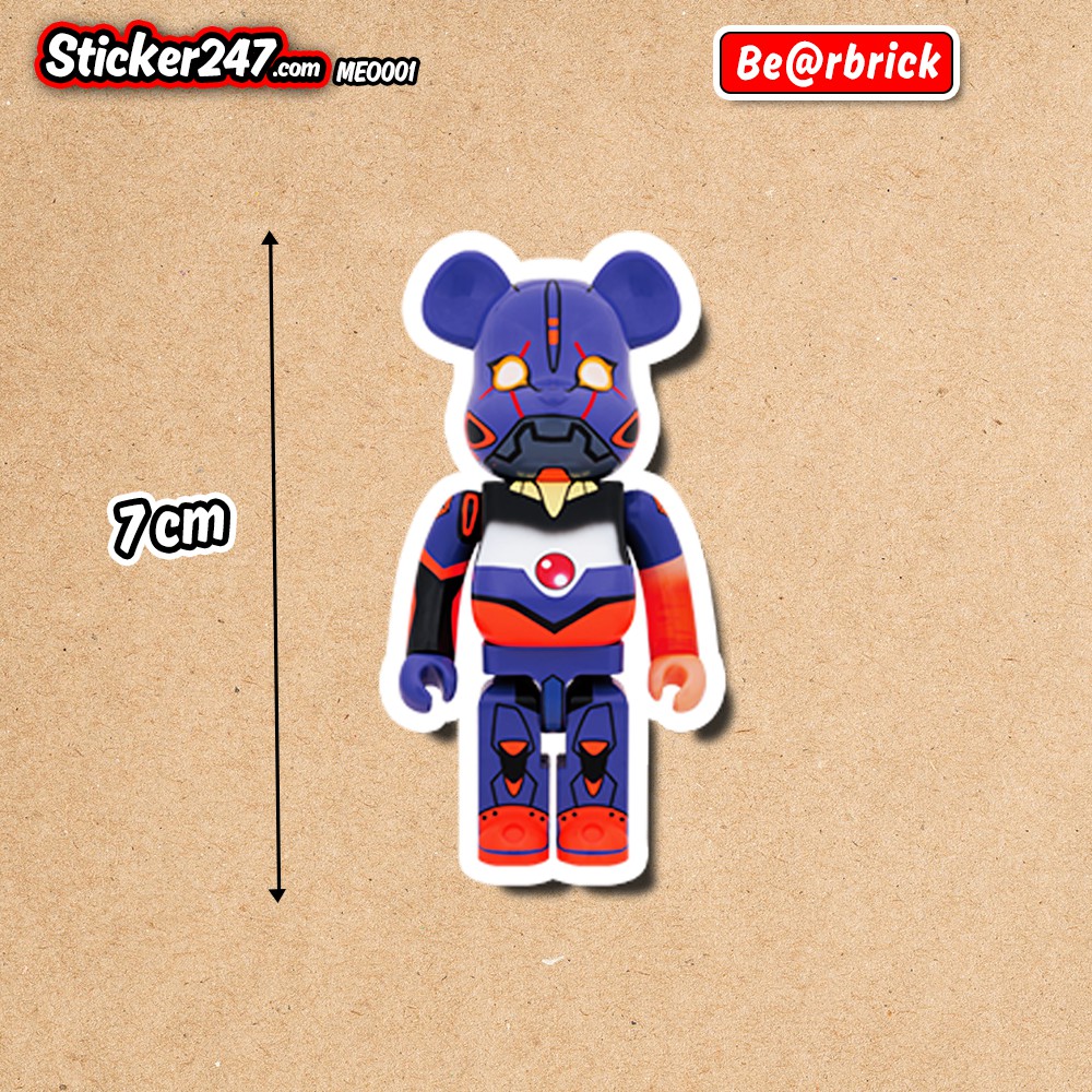 Bộ 12 Sticker Bearbrick 𝑭𝒓𝒆𝒆𝒔𝒉𝒊𝒑 chống nước hình dán xe, vali, đàn, laptop, ván trượt, ipad, điện thoại