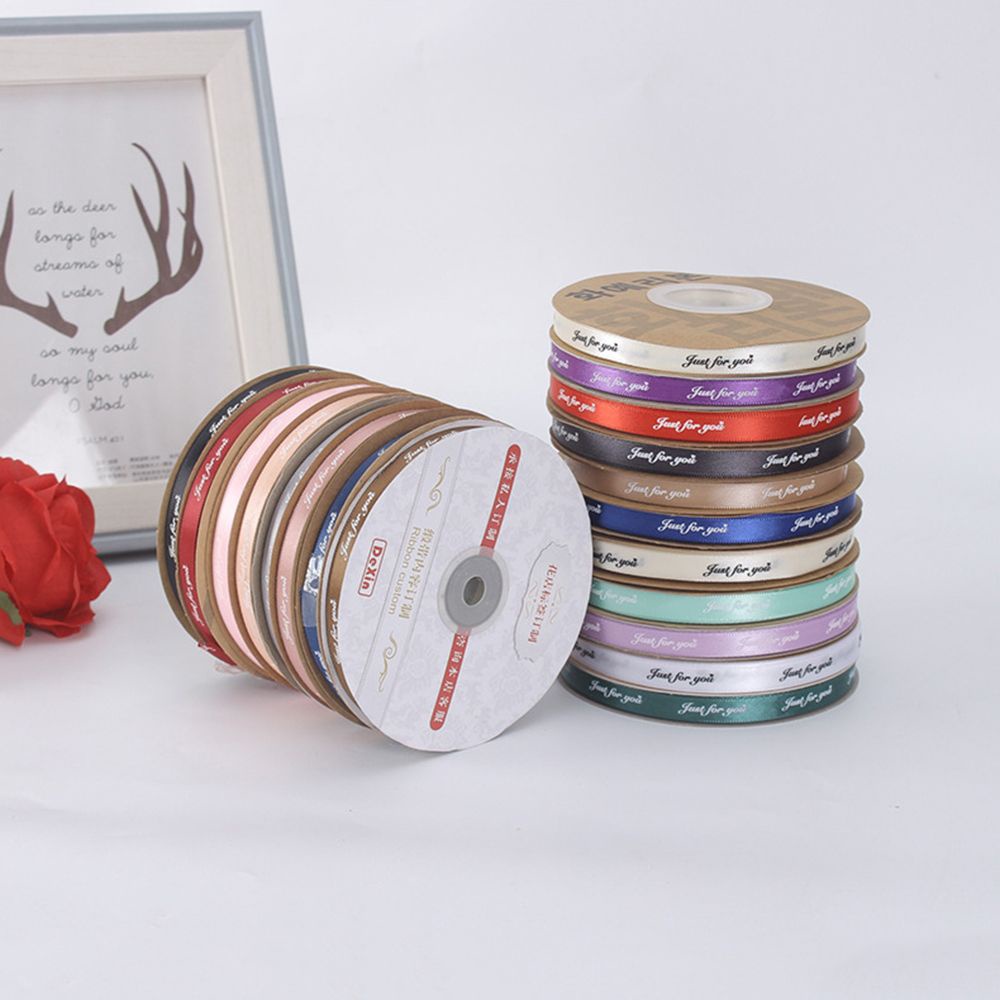 Cuộn dây ruy băng 50 yard in chữ mừng năm mới chất lượng cao