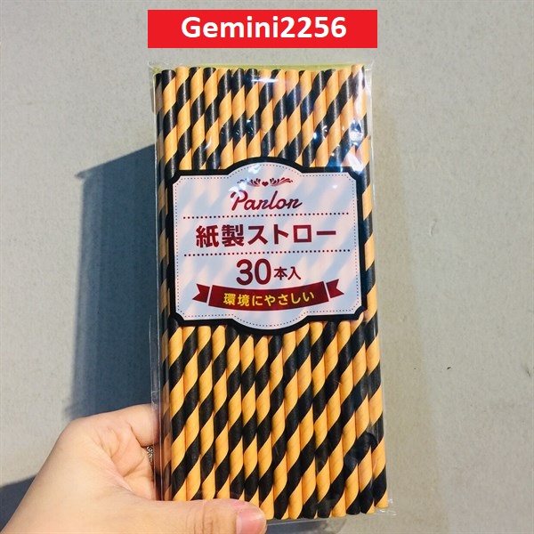 Set 30 ống hút giấy Nhật Bản