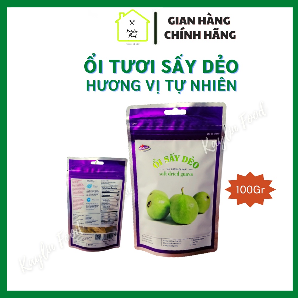 Ổi sấy dẻo Vinamit 100g ổi hương vị tự nhiên