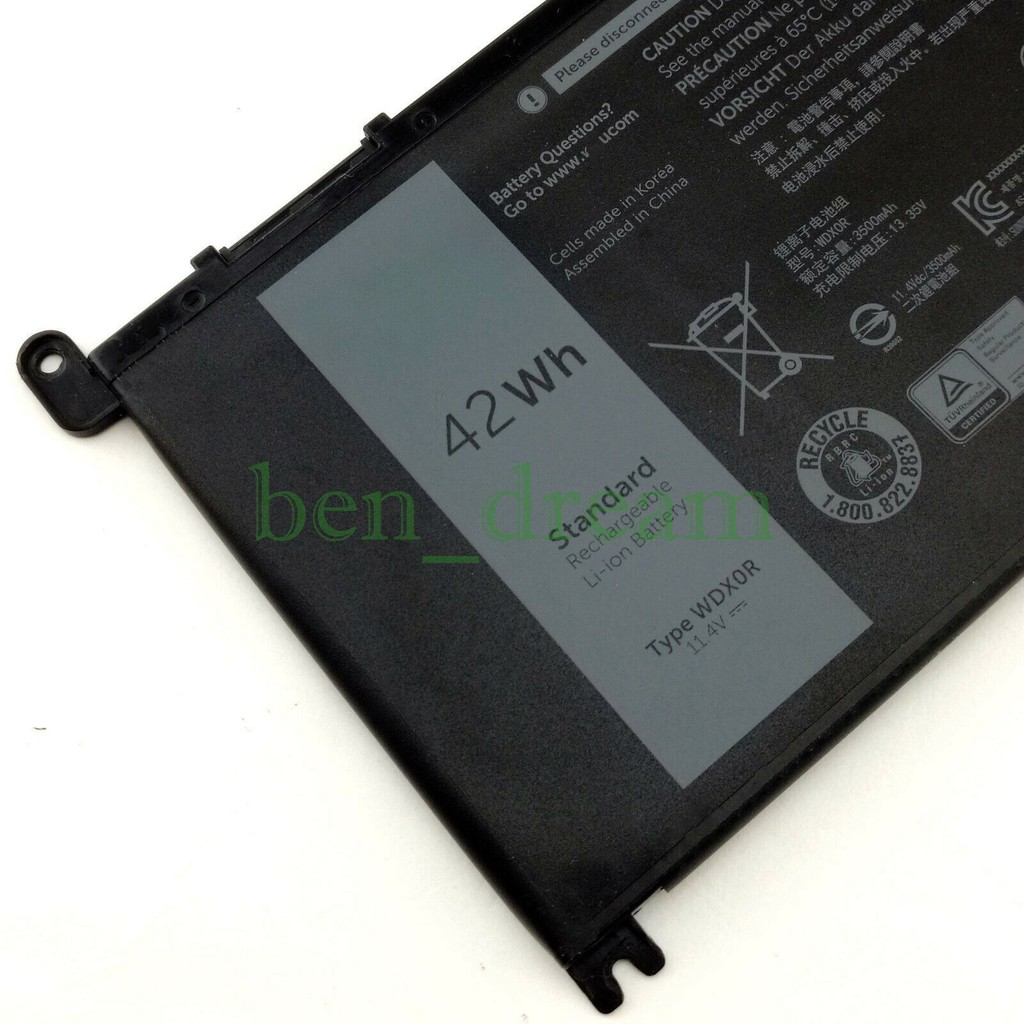 Pin laptop Dell Inspiron 13 5379 5368 7378 15 5567 7569 7579..