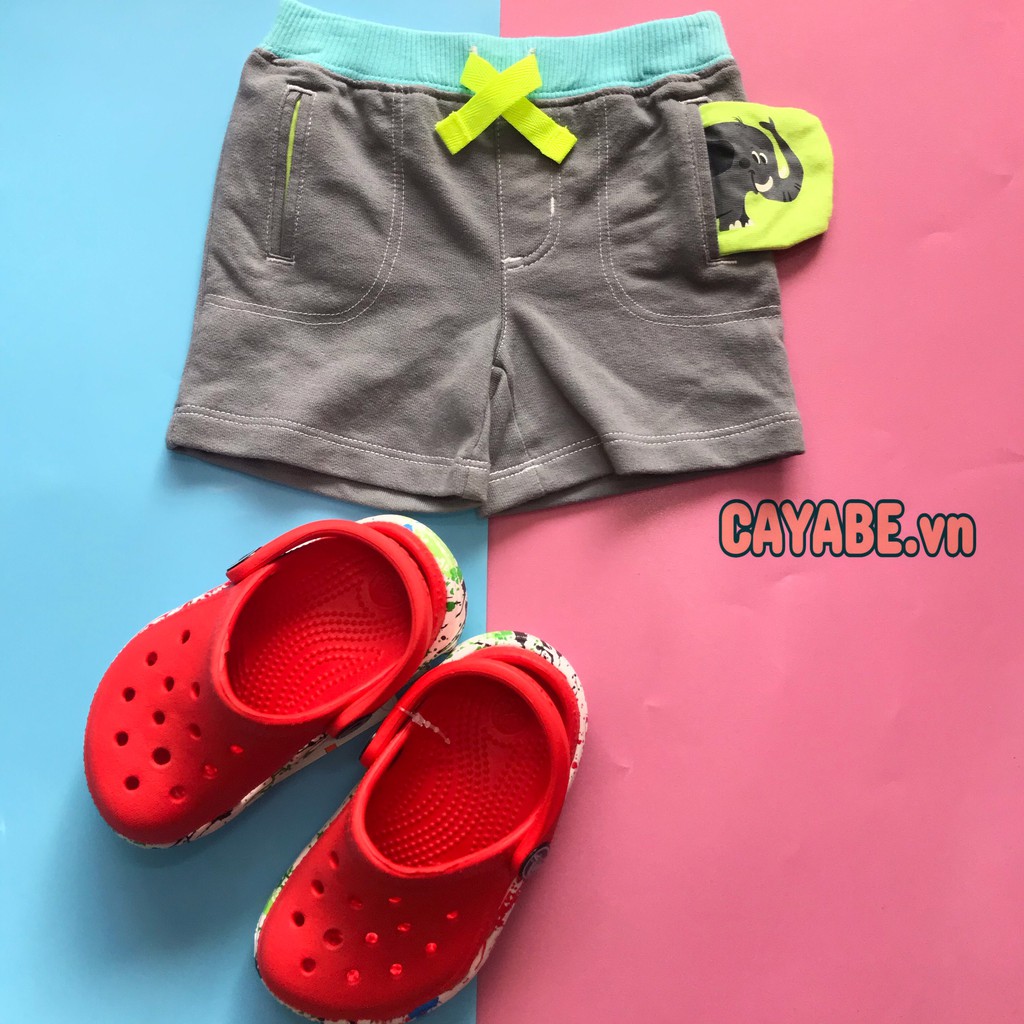 QUẦN SHORT CHO BÉ TRAI CAYABE THUN DA CÁ HEALTHTEX MÀU XÁM ĐEN (QUẦN ÁO TRẺ EM)