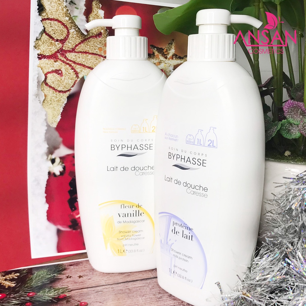 Byphasse Lait De Douche Protein 1000ml - Sữa Tắm Chiết Xuất Từ Sữa