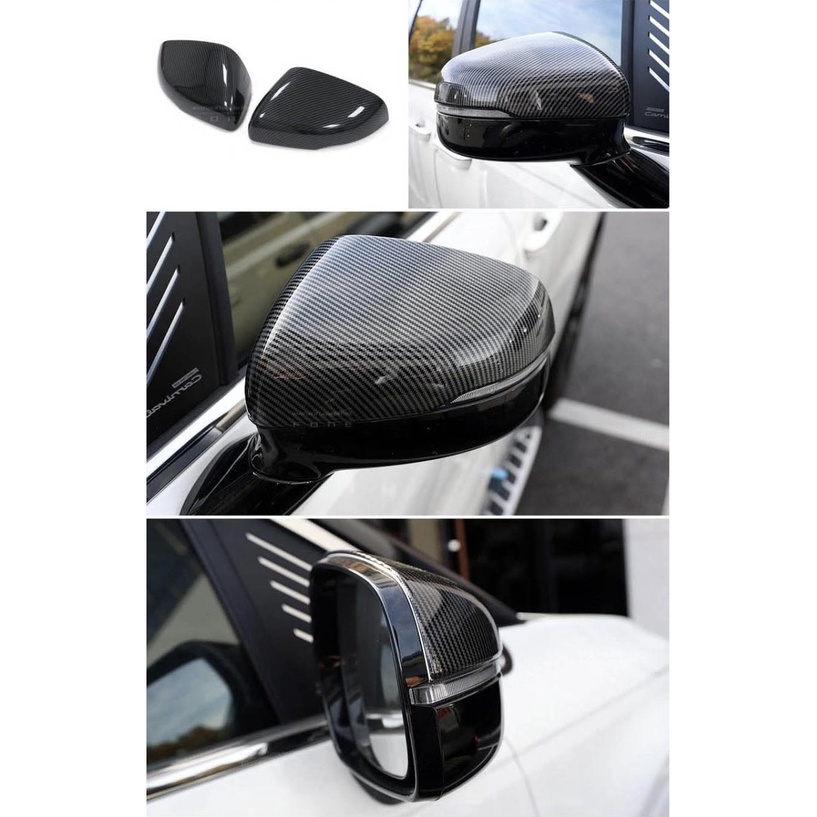 Ốp gương chiếu hậu carbon xe Kia Carnival 2021- 2022-2023-2024 nhựa ABS vân Cacbon cao cấp, giá 1 đôi
