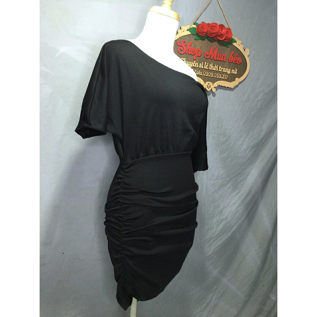 [MẪU MỚI] Đầm Body Lệch Vai Nhún Sườn Thun Borip Thích Hợp Mặc Đi Tiệc Đi Làm Đi Chơi Phù Hợp Với Mọi Phong Cách | BigBuy360 - bigbuy360.vn