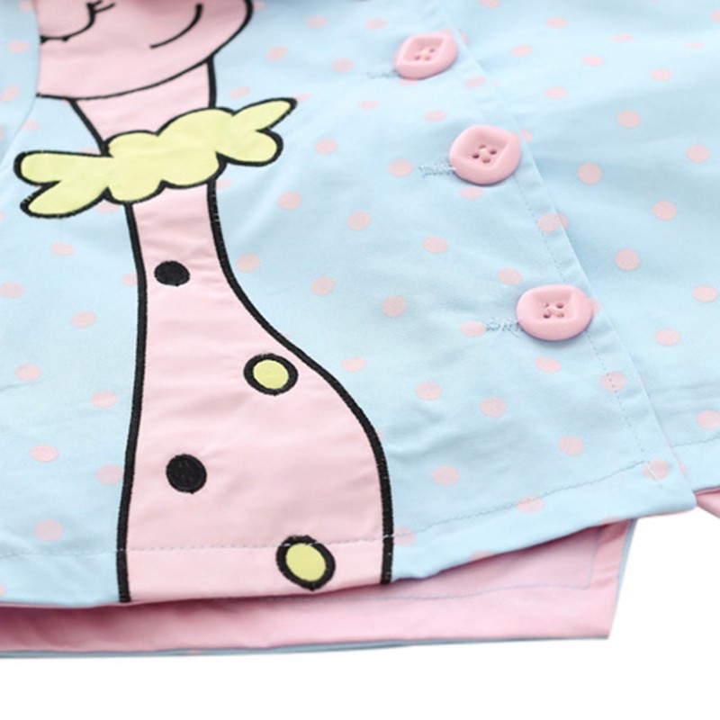 Áo Khoác Có Nón Xinh Xắn Cho Bé Gái