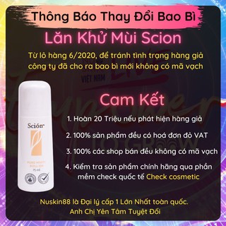 Lăn Khử Mùi Scion Nuskin Pure White Roll On
