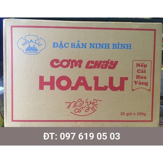 Combo 20 gói cơm cháy Hoa Lư Nếp cái hoa Vàng