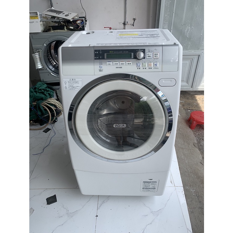 Máy Giặt Sanyo Aqua AQW-DJ Giặt 9kg/Sấy 6kg Nội Địa Nhật