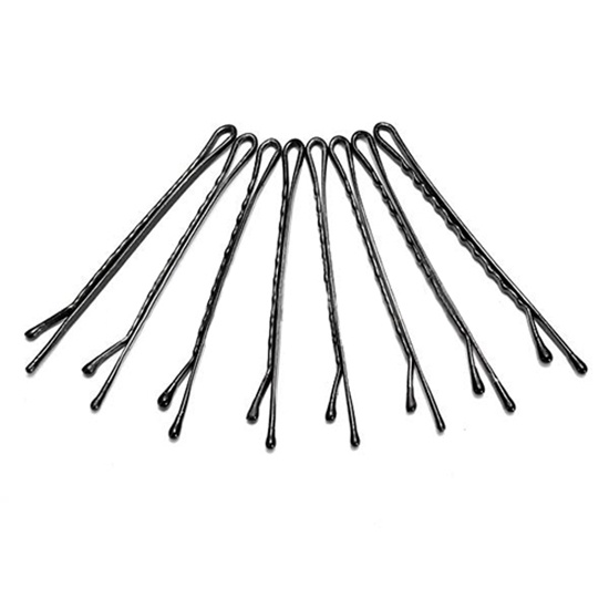 Set 60 Kẹp Tăm Kim Loại Màu Đen Chuyên Dụng Cho Salon Làm Tóc