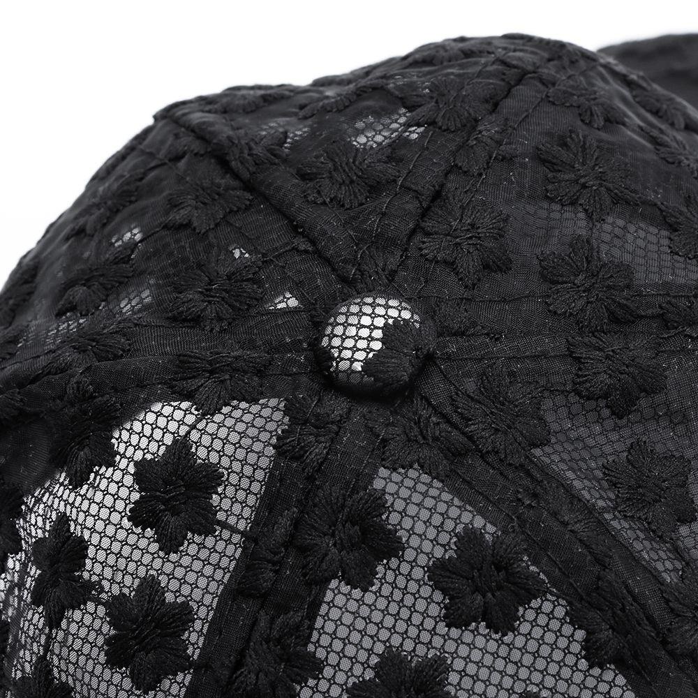 Mũ Chống Nắng Vải Lưới Phối Ren Hoa Nhỏ Thời Trang Mùa Hè