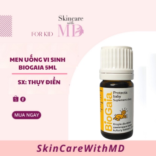 {CHÍNH HÃNG} Men uống vi sinh Biogaia 5ml cho bé