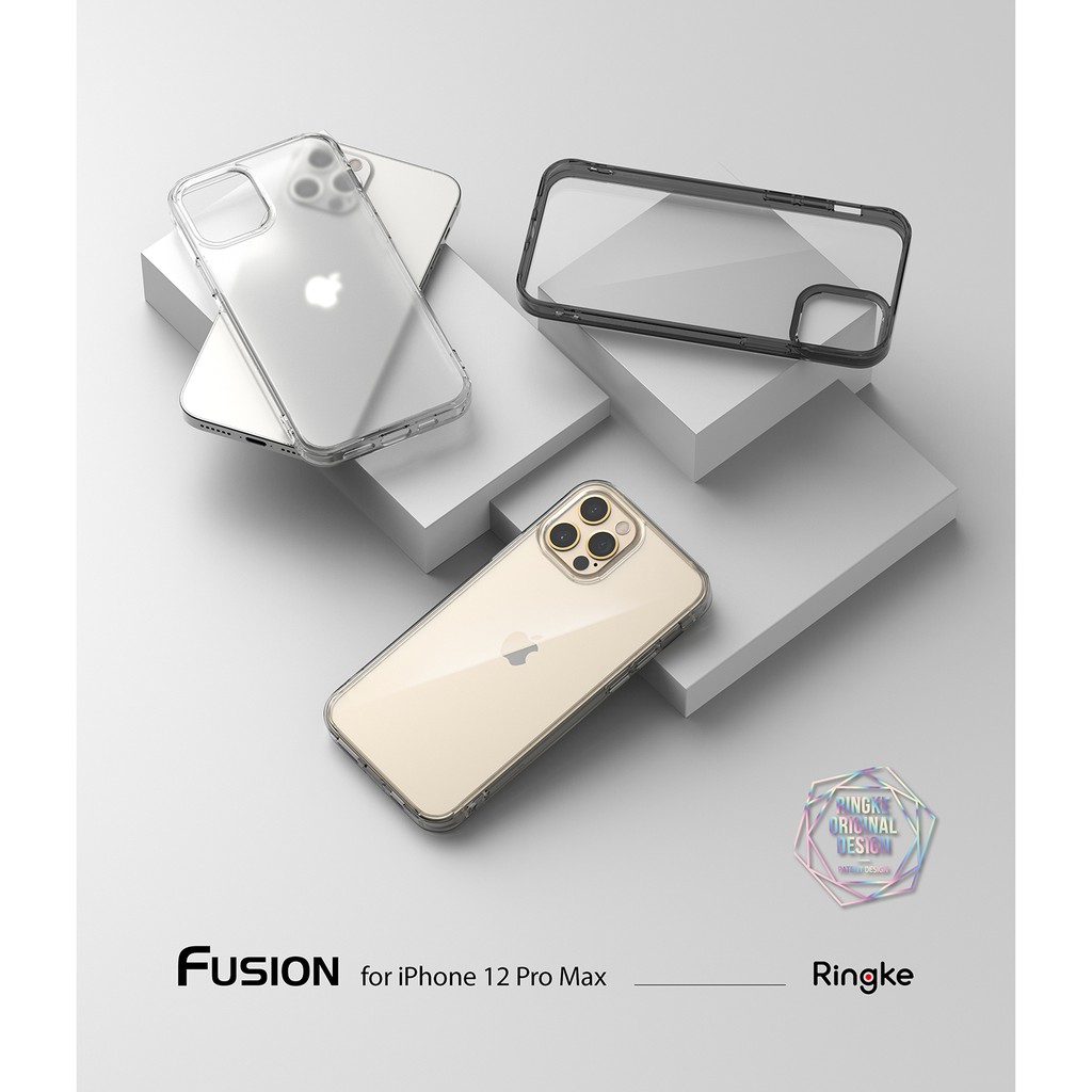 Ốp lưng điện thoại tương thích cho iPhone 12 mini 12 12 Pro 12 Pro Max Ringke Fusion pha lê tự nhiên trong suốt cứng