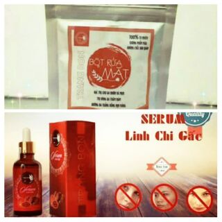 Set 2 sp serum và bột rửa mặt bosana