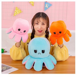 Búp bê bạch tuộc dễ thương lật hai mặt biểu cảm