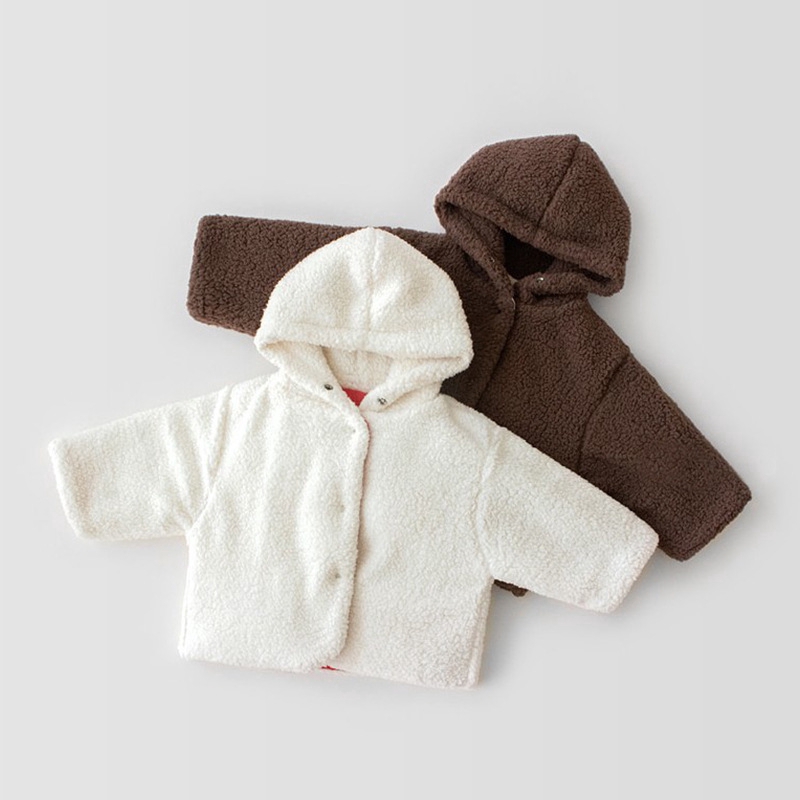 Áo khoác phao có mũ phong cách thời trang mùa đông ấm áp xinh xắn dành cho trẻ em