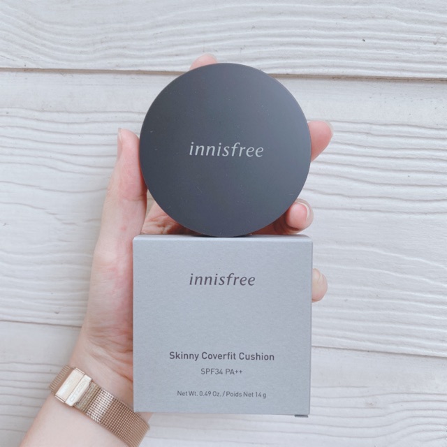 Phấn Nước Kiềm Dầu, Che Phủ Cao Innisfree Skinny Coverfit Cushion SPF34/PA++ | BigBuy360 - bigbuy360.vn