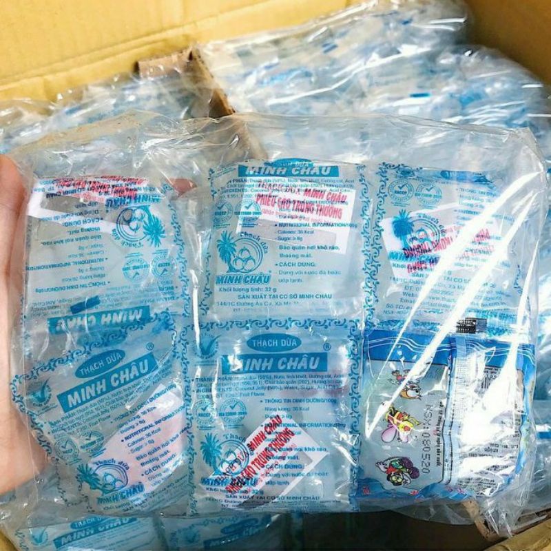 Bịch 22 gói thạch dừa Minh Châu