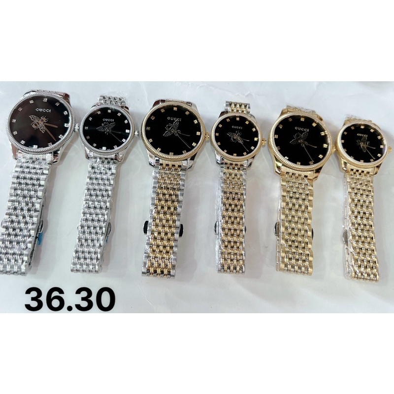 Đồng hồ Gucci nam nữ dây thép con ong