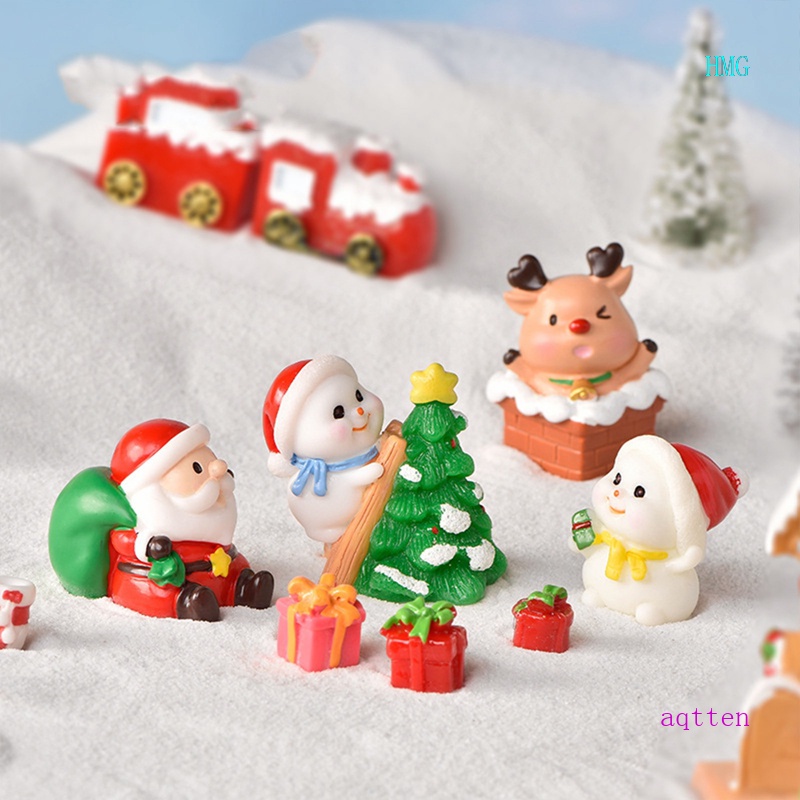 Mô Hình Ông Già Noel / Người Tuyết Bằng Nhựa Dùng Trang Trí Giáng Sinh