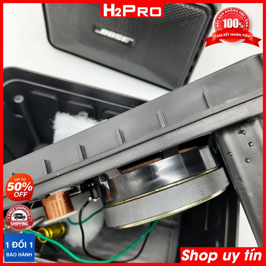 Đôi loa lời karaoke, loa treo tường BOSS 101 MEXICO 120W-4 ôm, xương 7 màu, lời cực hay (2 loa), tặng 6m dây-Shop H2pro