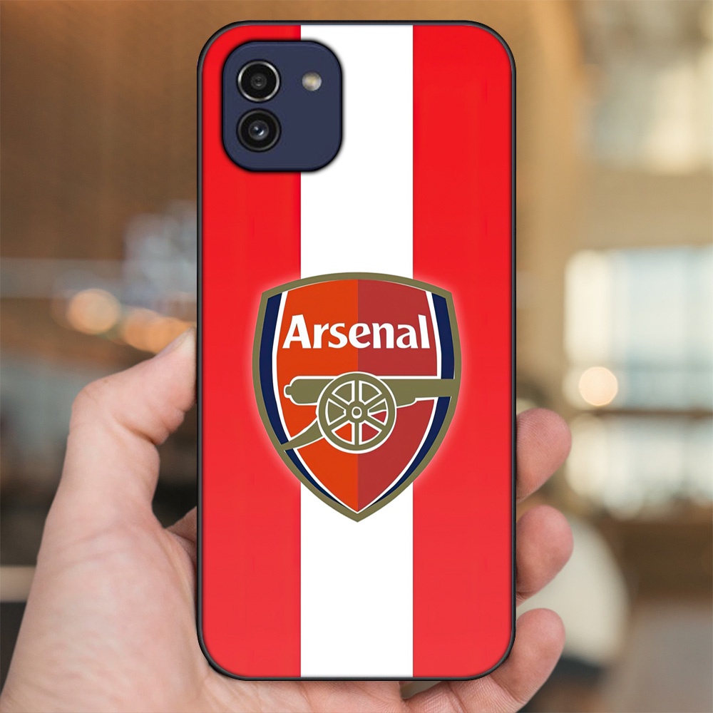 Ốp lưng Samsung A03 viền đen in hình Arsenal FC