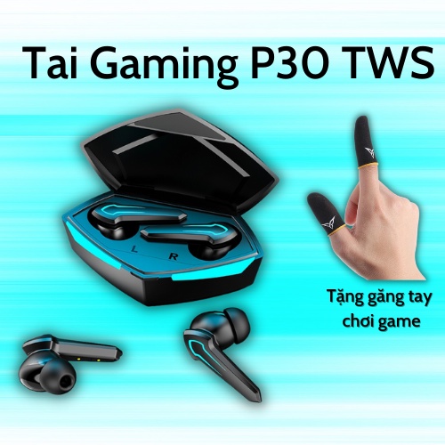 Tai nghe Gaming P30 Bluetooth 5.0 Không dây có mic với độ trễ cực thấp. Pin 4 tiếng