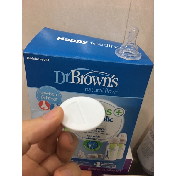 Cổ và nắp, ống  van chống sặc Dr brown 's