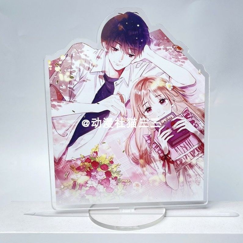 Mô hình Standee VỤNG TRỘM KHÔNG THỂ GIẤU - TÌNH YÊU THẦM KÍN tượng acrylic standee manhua mica chibi trang trí trưng bày