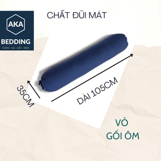 Vỏ gối ôm chất Đũi mát mịn đơn sắc