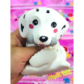 Đồ chơi squishy chó đốm gặm xương