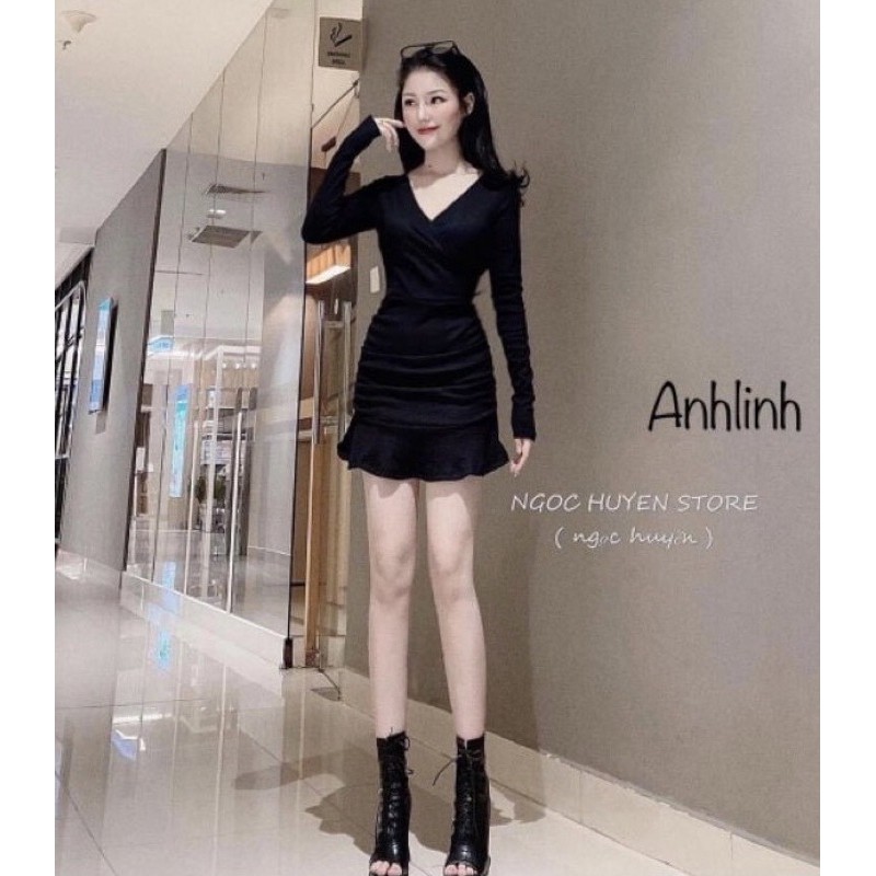 Đầm Cổ Tim Nhún Đuôi Cá (al) | BigBuy360 - bigbuy360.vn