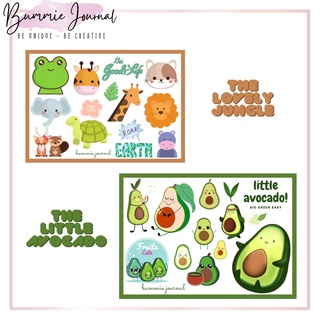 Sticker hoạt hình dễ thương hình dán trang trí sổ