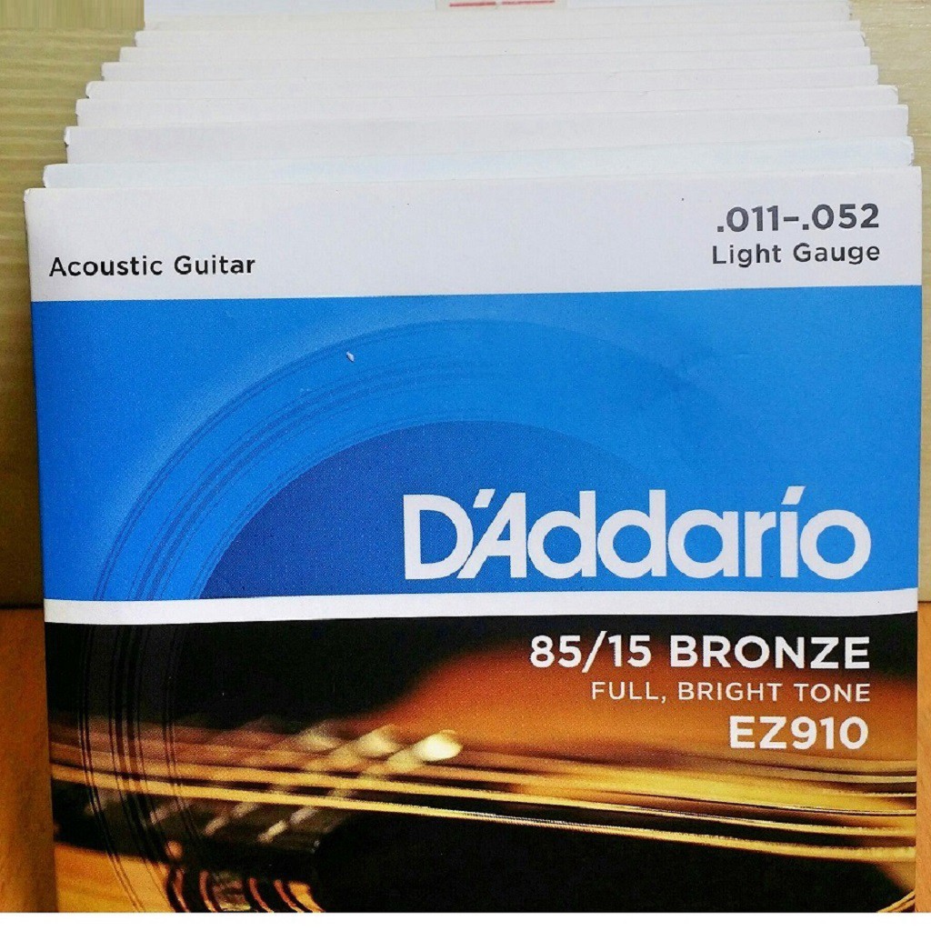 (Hot Sale) Dây Đàn Guitar Acoustic D'Addario EZ910 [Size 11] - Tặng kèm pick gảy