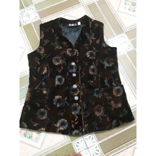 Áo ghi lê nhung 2 lớp bà già mã số SP TZ5561