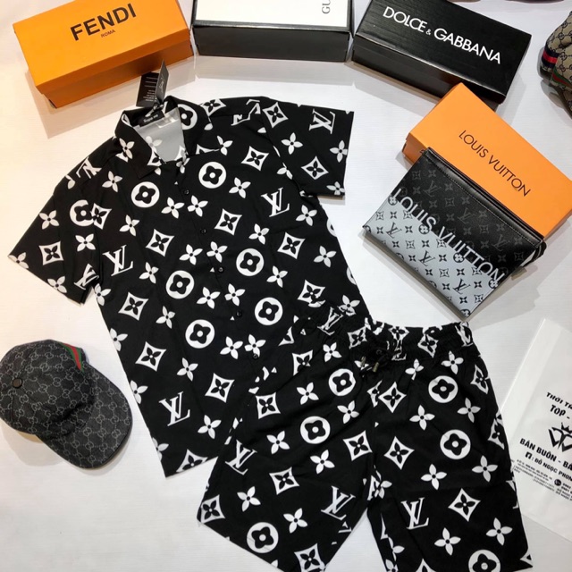| ĐẲNG CẤP | CHẤT |_ Bộ nam LV cao cấp vân hoa mới --