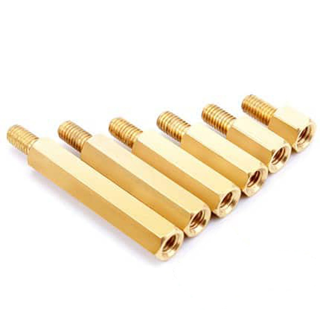 Combo 10 trụ đồng đực cái 5mm, 8mm, 10mm, 12mm, 15mm, 18mm