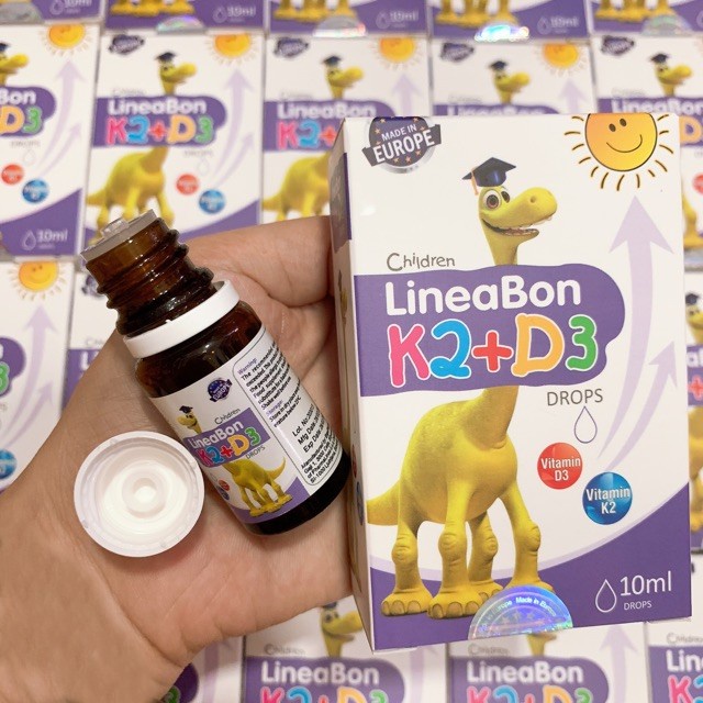 Vitamin D3 + K2 Lineabon Drops 10ml Chính Hãng