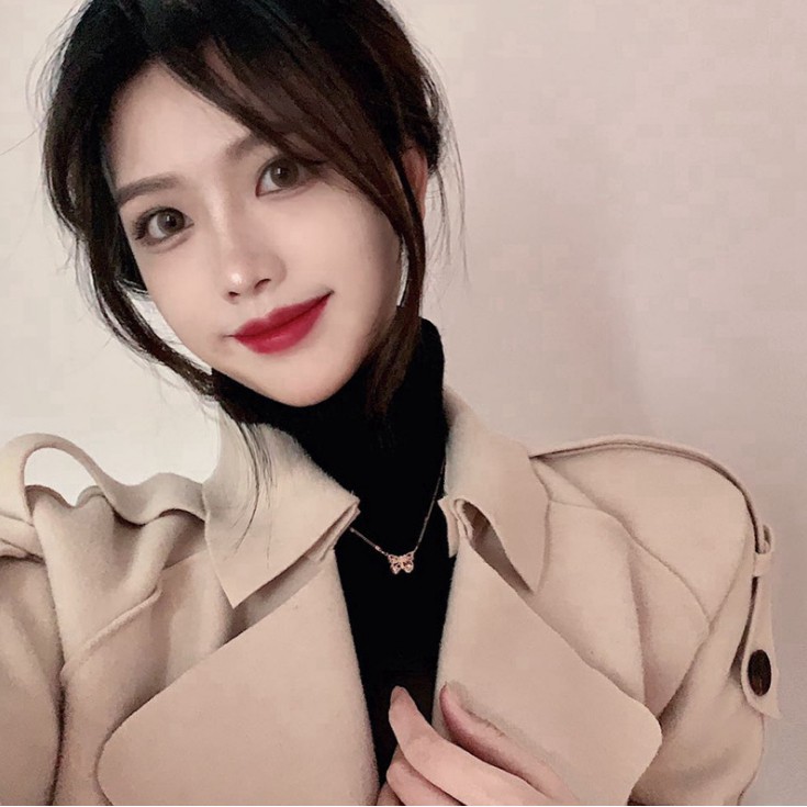 Dây chuyền nữ titan hình con bướm siêu đẹp, bền màu, chuẩn thời trang