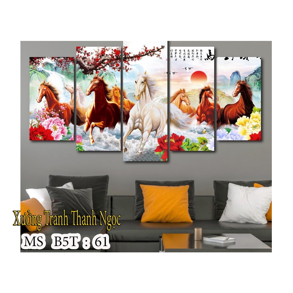 Set 5 tranh tráng gương 💥GIÁ GỐC TẠI XƯỞNG💥 tranh treo tường phong cách hiện đại sang trọng