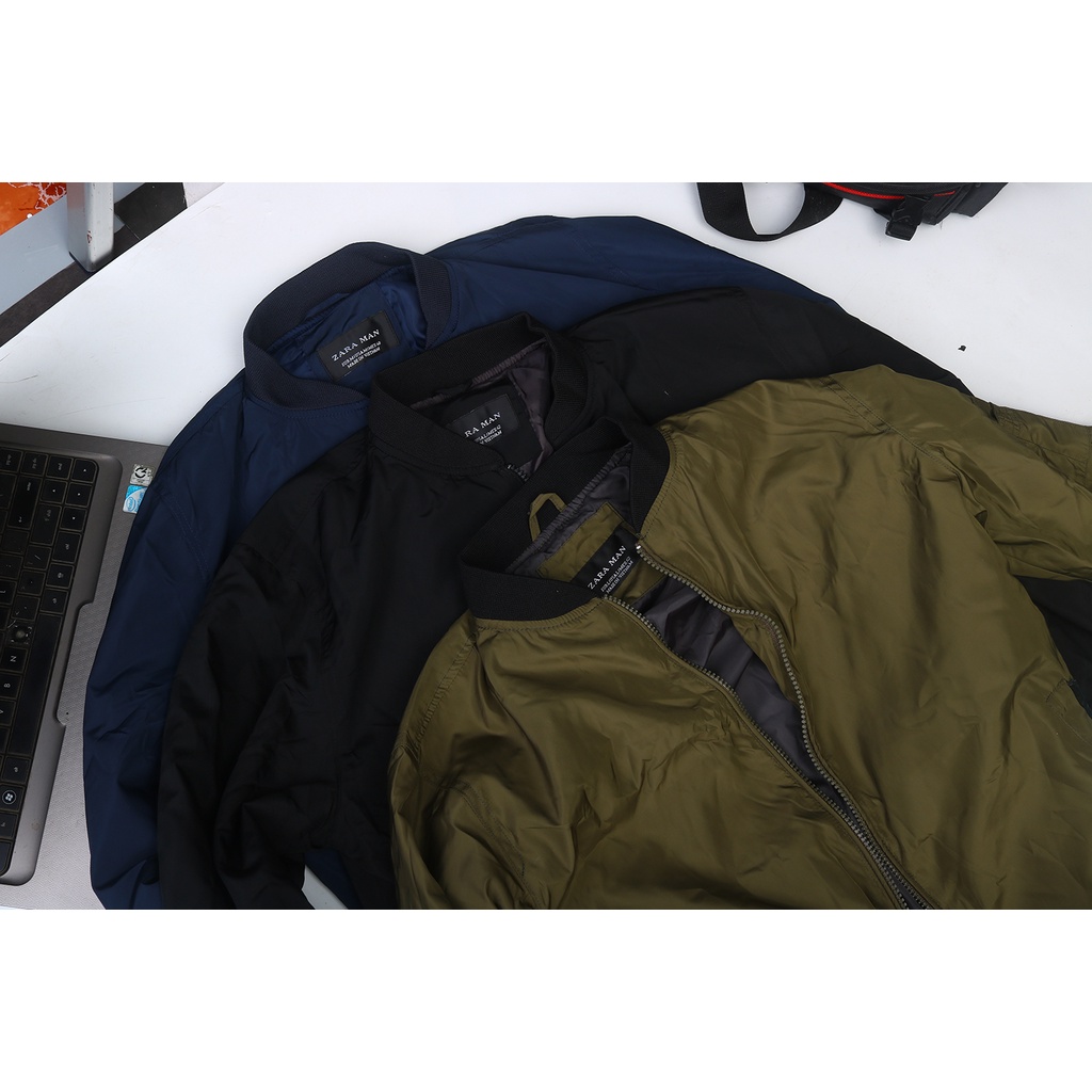 Áo khoác BOMBER nam giảm giá trơn màu dễ phối đồ