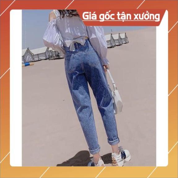 Quần jean bò baggy nữ jeans lưng cao chất xịn hàng Quảng Châu phong cách Hàn Quốc style hot năm 2021-HAPONO-J035 | BigBuy360 - bigbuy360.vn