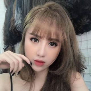 Tóc mái thưa tóc thật