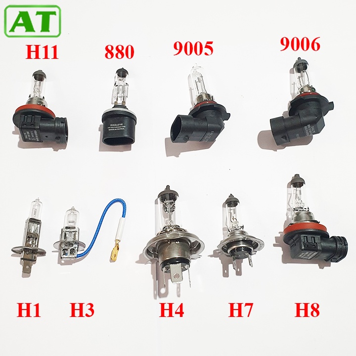 Bóng Đèn Ô Tô, Bóng Đèn Pha Đèn Gầm Ô Tô 12V H1 H3 H4 H7 H8 H11 880 9005 9006 Con Cú EAGLEYE (1 Bóng)