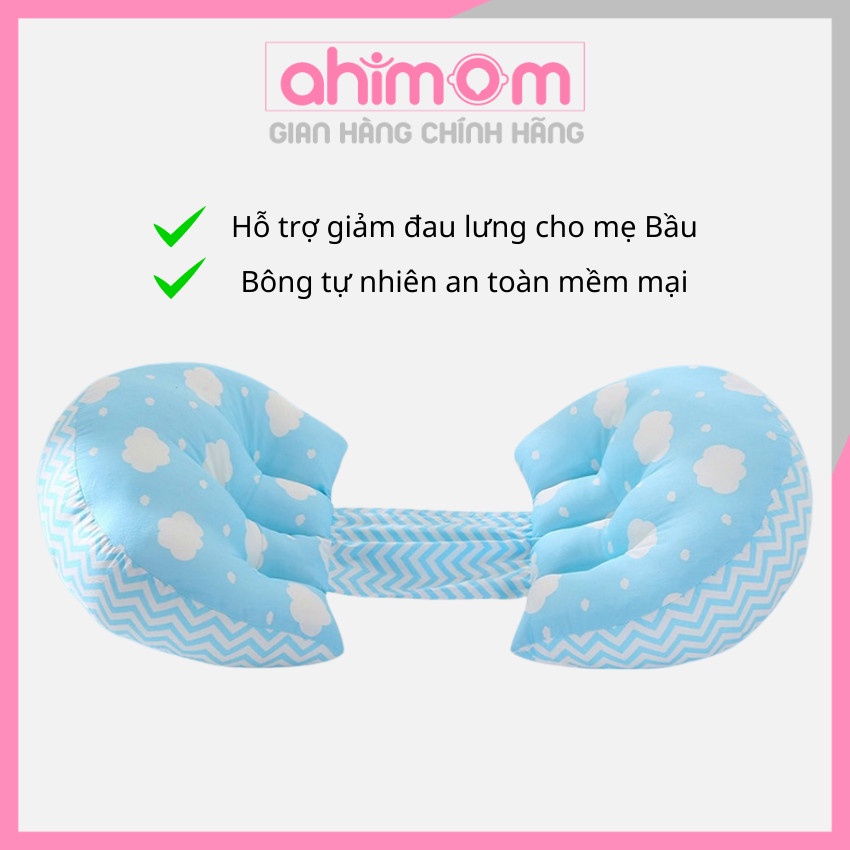 Gối ôm bà bầu - gối bầu cánh tiên giảm đau lưng giúp ngủ ngon hơn chăm sóc sức khỏe thai kì - Ahimom